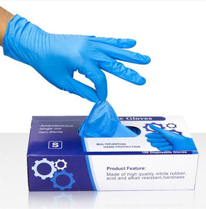 Disposable Gloves Nitrile for Protection from bacteria, germs, virus.